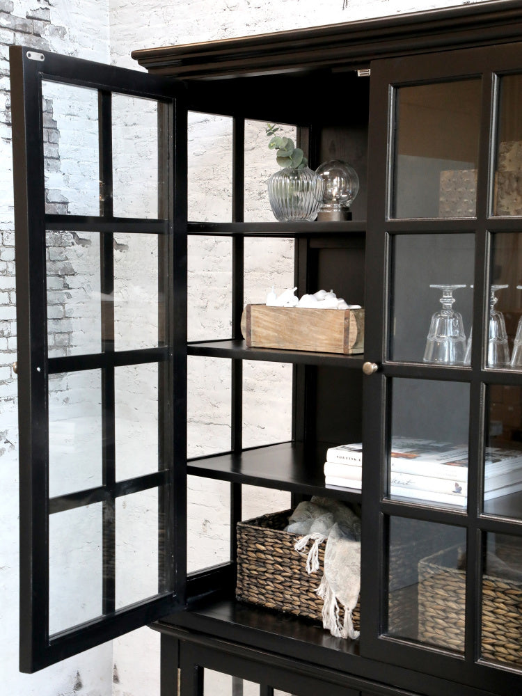 Chic Antique vitrineskap marseille 8 hyller 40020324