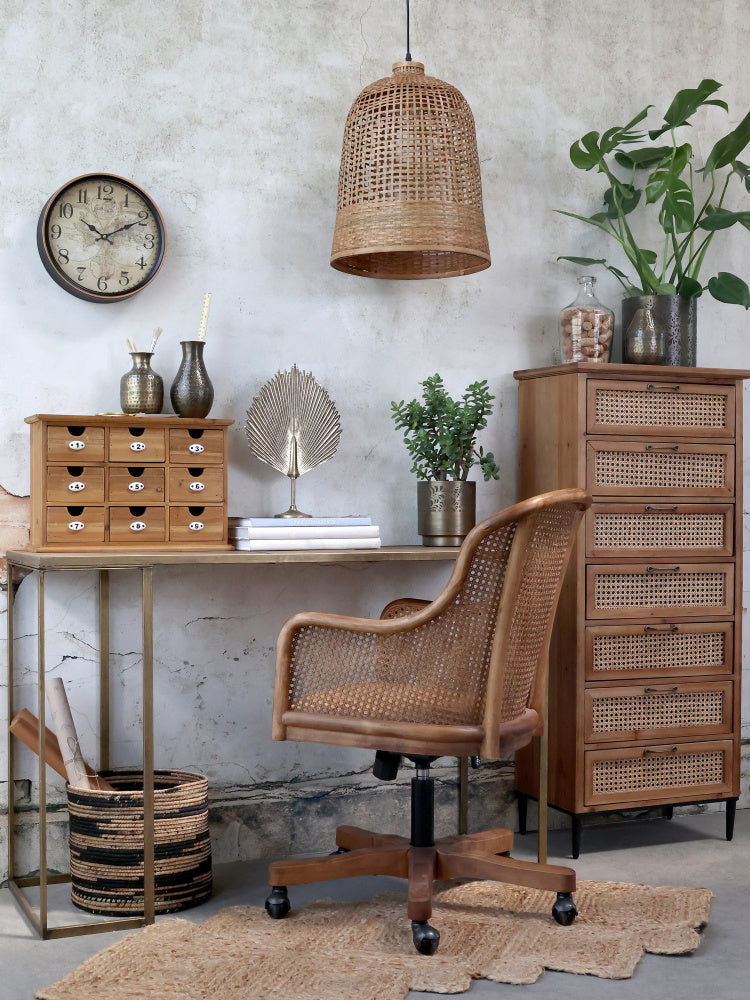Chic Antique Fransk kontorstol med flet 41065500