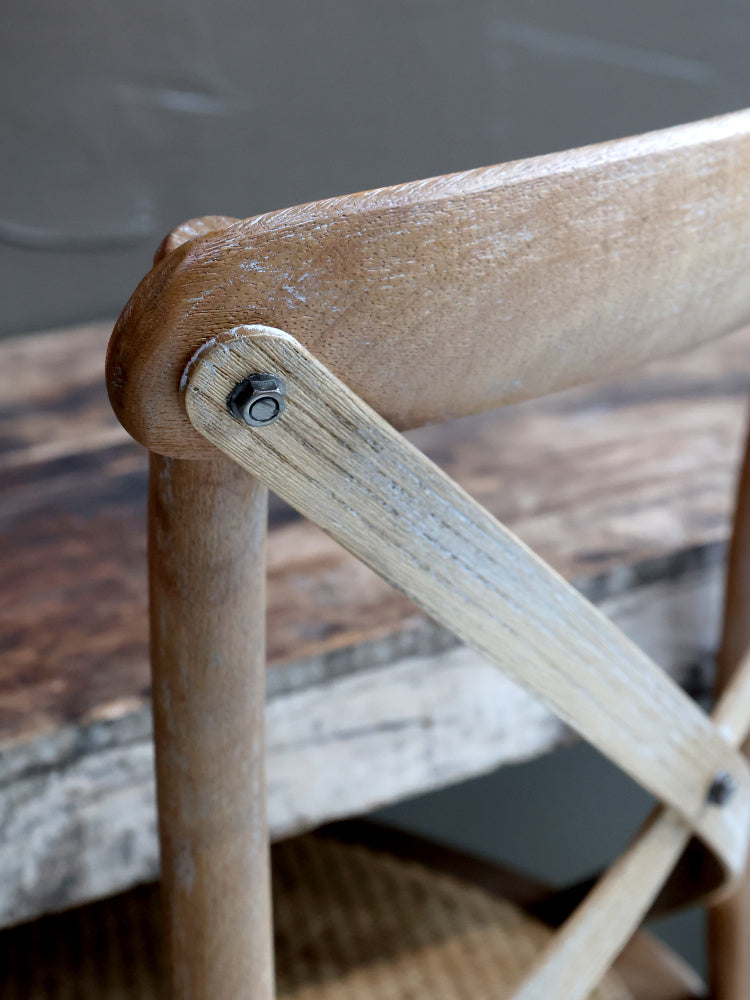 Chic Antique Fransk spisestol med flettet sete 41067800