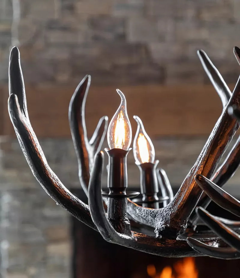 Artwood Antler Chandelier Svart