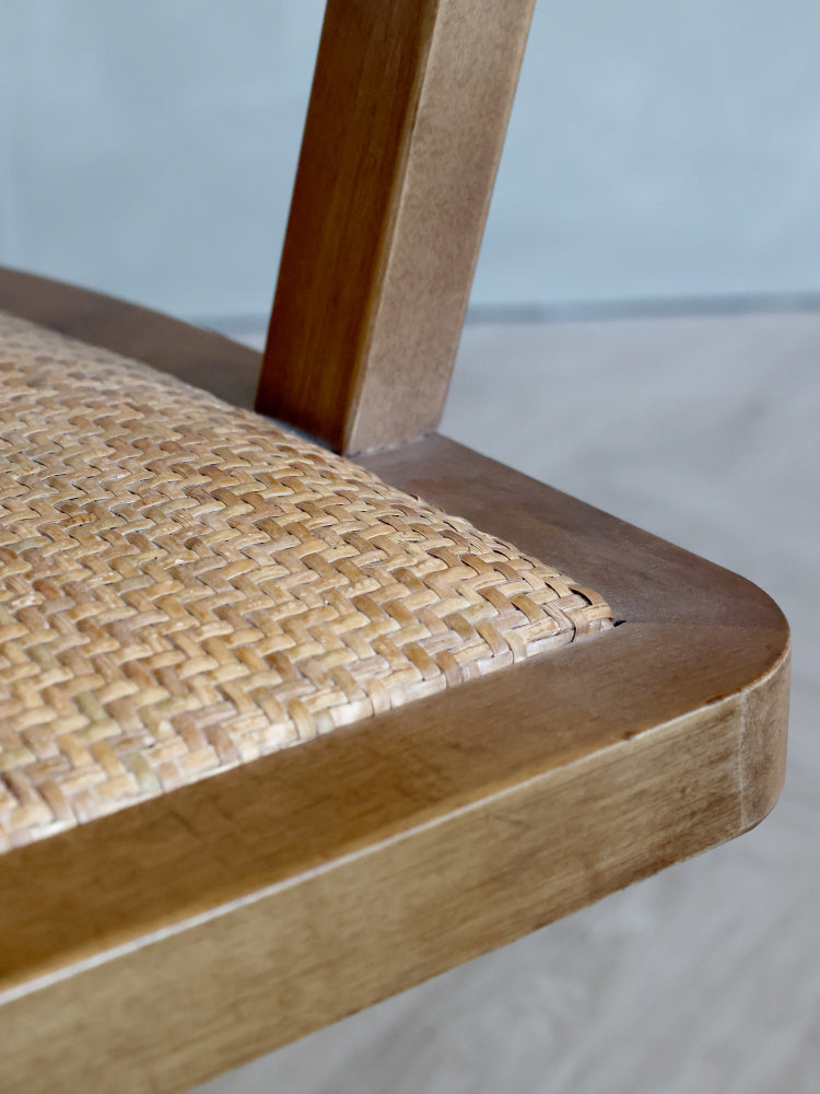 Chic Antique Fransk kontorstol med flettet sete og rygg 41068000