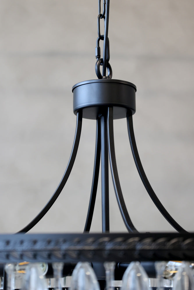 Chic Antique lysekrone Versailles med dråpeformede glassprismer Ø70 H57 71136324