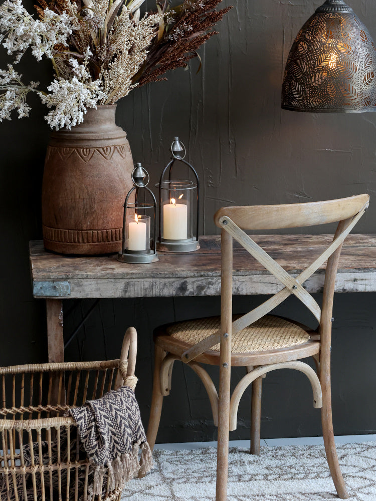 Chic Antique Fransk spisestol med flettet sete 41067800