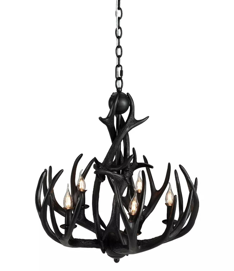 Artwood Antler Small Chandelier Svart