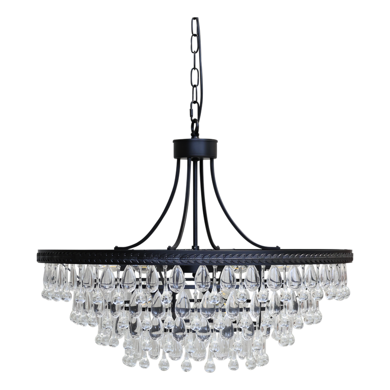 Chic Antique lysekrone Versailles med dråpeformede glassprismer Ø70 H57 71136324